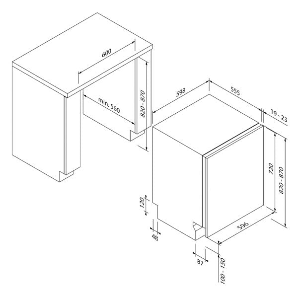 Blaupunkt 60cm Fully-Intergrated Dishwasher