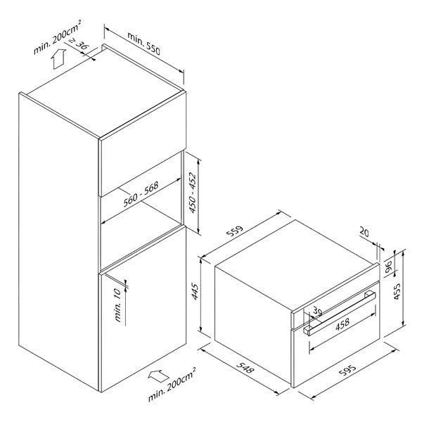 Blaupunkt 45cm Combi Steamer (DARK STEEL)