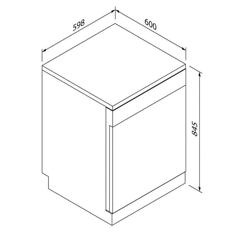 Blaupunkt 60cm Freestanding Dishwasher (SILVER)