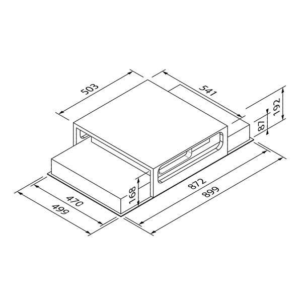 Blaupunkt 90cm Ceiling Cassette (STAINLESS STEEL)