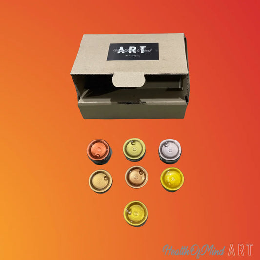 Pigment Paste - Cooper And Gold Metallics Set - Health Of Mind Art