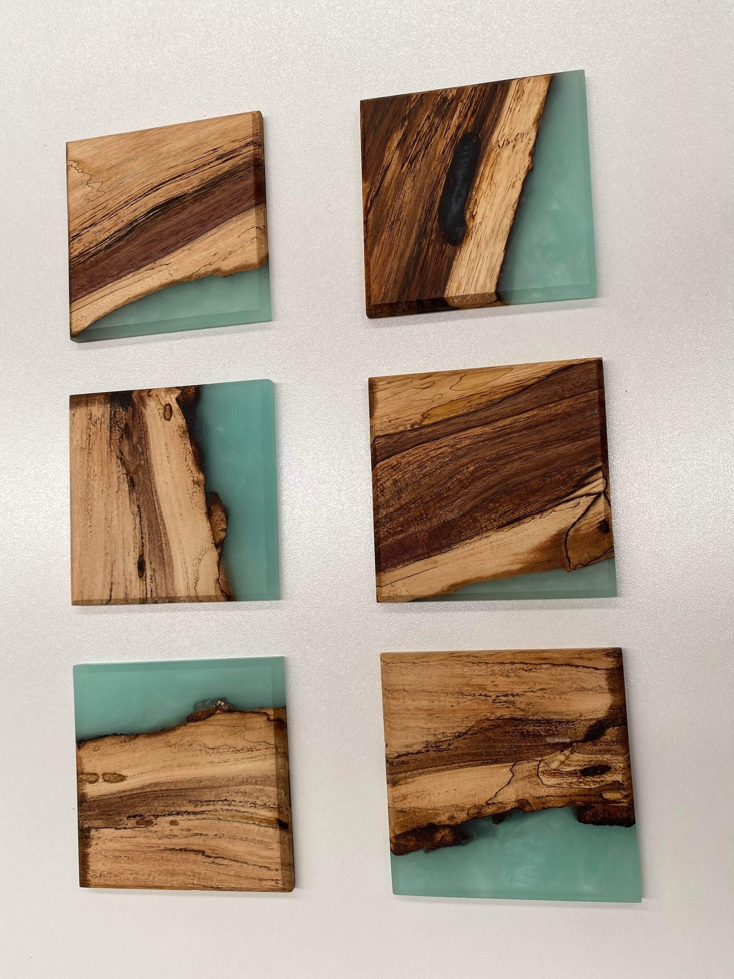 English Oak Resin Coasters